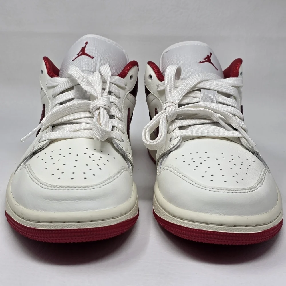 Nike Air Jordan 1 Low SE Ruby Sneakers Womens Size 10.5 Sail Red HJ9338-106 New